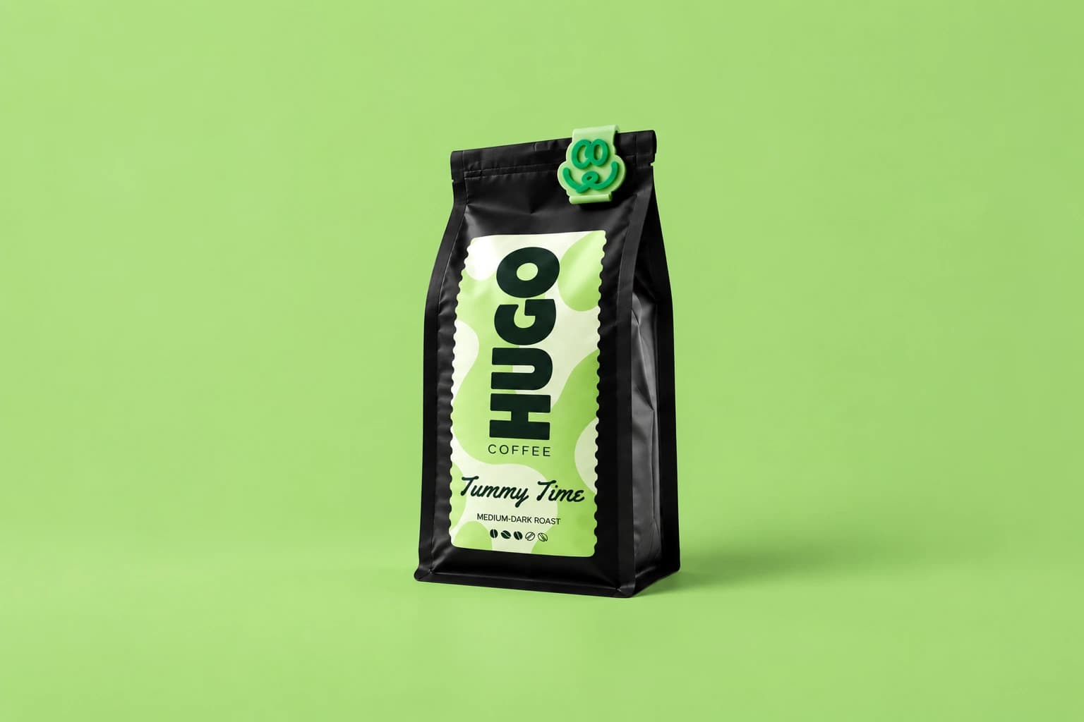 Tummy Time whole-bean coffee bag